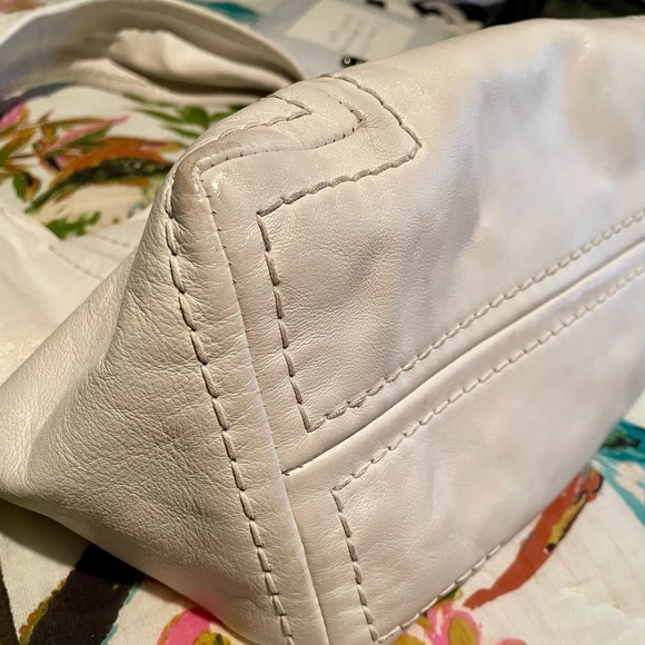 Rare Jimmy Choo White So Soft Leather Hobo Bag - Picture 7 of 7